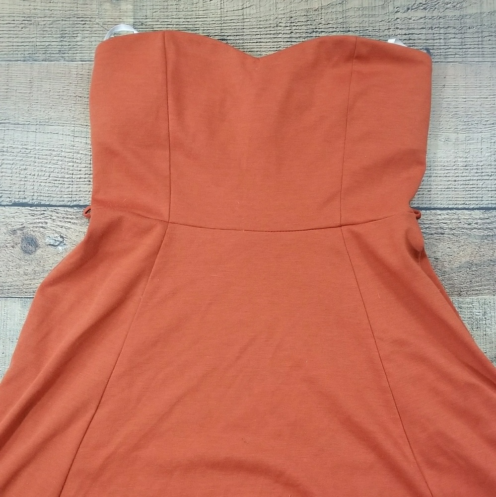 Orange mini dress